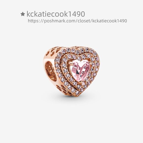 Pandora Lobster Dangle Pandora Sparkling Levelled Heart Charmharm - Picture 1 of 6